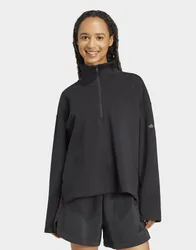 Womens Felpa Soft Lux Con Zip Da ¼ - Nero, nero nero Donna taglia XS