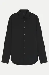 Black Regular-Fit Hemd mit Bügelleichtem Finish Schwarz 39