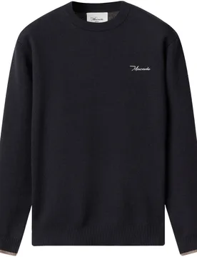 Pullover Cashmere Blend Intarsia, schwarz xl - Macade - FashionsVida