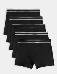 Pack Cotton with Stretch Trunks (5-16 Yrs) Black male