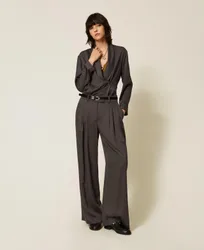Twinset Pantalon ample en satin
