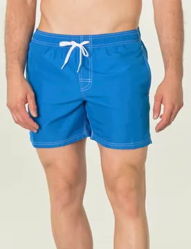 Boxer mare blu royal con arcobaleno verde fluo celeste e bianco - Sundek - FashionsVida