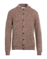 Strickjacke Herren Braun L Herren