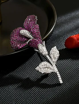 Luxury Elegant Morning Glory Brooch Jacket and Suit Accessories, Corsage Pin, Heavy Industry High-end Fashion Jewelry - Aliexpress - FashionsVida
