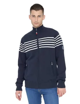 Sweat-shirt Zippé Johan Dark Navy 3XL