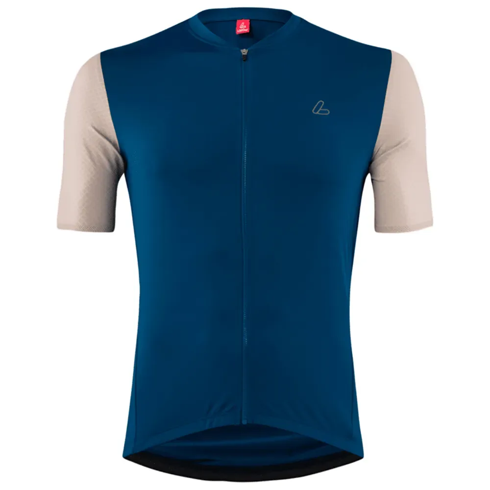 Maglia A Maniche Corte Skys Clear Mid Full Zip Navy - Loeffler - FashionsVida