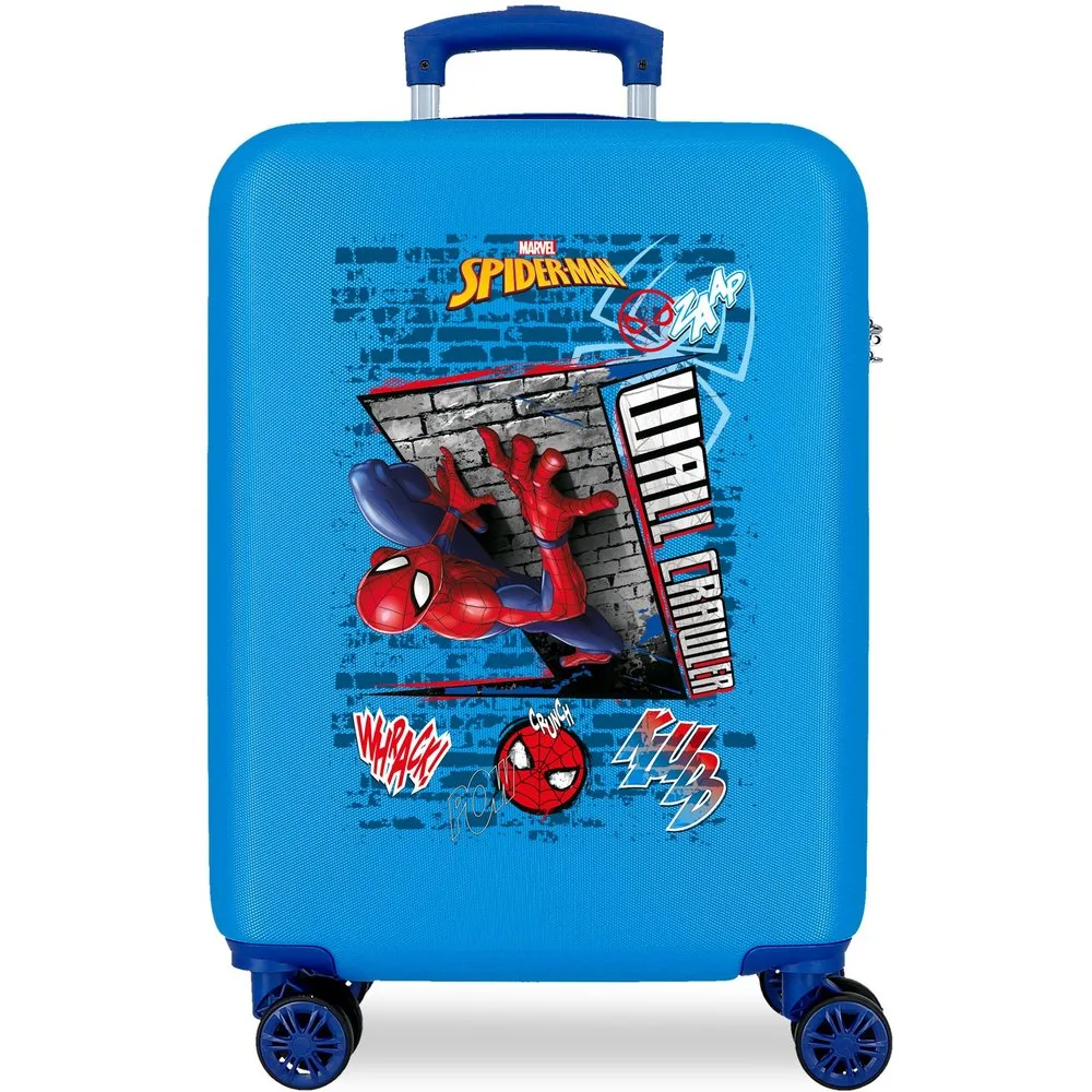 Maleta de cabina 55 cm Spiderman Wall Crawler ABS rígida con capacidad de 35L - Personajes - FashionsVida