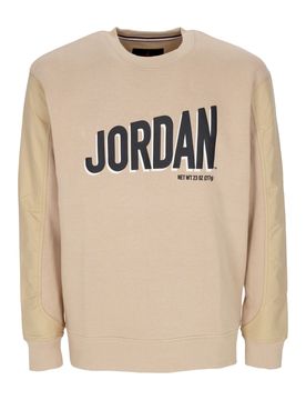 Felpa Girocollo Uomo Flight Mvp Graphic Fleece Crewneck Desert/black/black