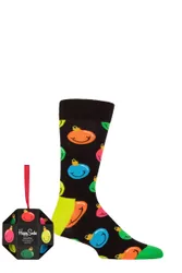 Mens and Women's 1 Pair Bauble Gift Boxed Socks Multi 4-7 Unisex - Multi Coloured - Size: 4-7 Unisex
