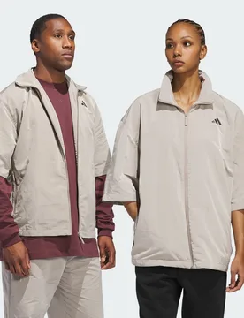 Maglia da riscaldamento con zip integrale S Putty Beige - Adidas - FashionsVida