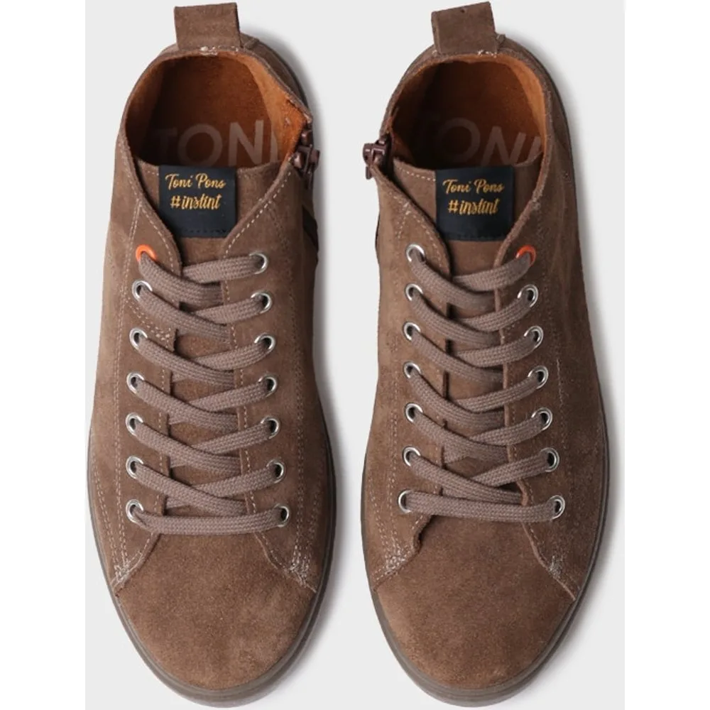 Botines de mujer de serraje con cordones - Toni Pons - FashionsVida