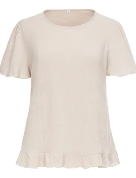Damen Bluse "Roma“ S beige - MODERNE HAUSFRAU - FashionsVida