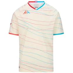 T-shirt à Manches Courtes Loin Real Valladolid Cf Kombat 24/25 White Antique / Red / Blue Light / Sponsor S