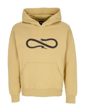 Felpa Leggera Cappuccio Uomo Logo Hoodie Camel - Propaganda - FashionsVida