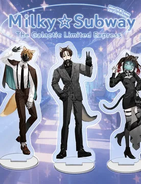 Milky Subway Max 15cm Acrylic Stand Keychain Fox Ear Mask Cyborg Suit Cape Cool Pose Ver Tabletop Decor Desk Ornament Gift - Aliexpress - FashionsVida