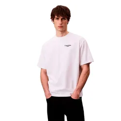 Jeans T-shirt à Manches Courtes Back Logo Bright White XS