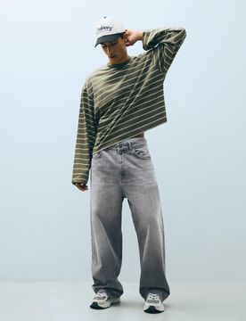 Jeans Super Baggy Fit 44 Gris