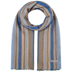 Jarnvik Stripe Summer Scarf by - brown-blue - Female - Size: One Size