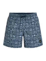 Herren Beachshorts Print dunkelblau XXL M