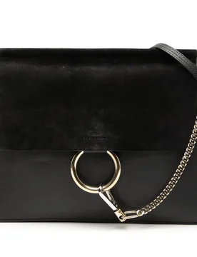 Medium Calfskin and Suede Faye Crossbody - Chloé - FashionsVida