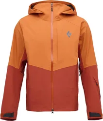 Veste de ski de randonnée imperméable et respirante M Recon Stretch Shell Saffron Burnt Sienna für Herren aus Nylon