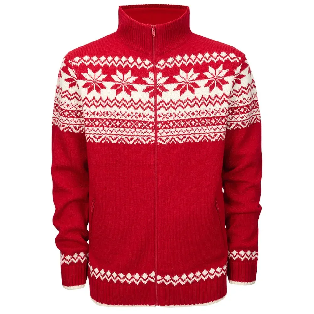 Maglione Con Zip Completo Norweger Red 2XL - Brandit - FashionsVida