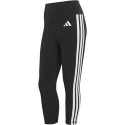 Optime Essentials Workout 3-Stripes 3/4 Damen Tights, schwarz XS