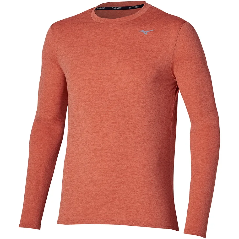 Core Impulse Long Sleeve T-shirt Ginger L Men - Mizuno - FashionsVida