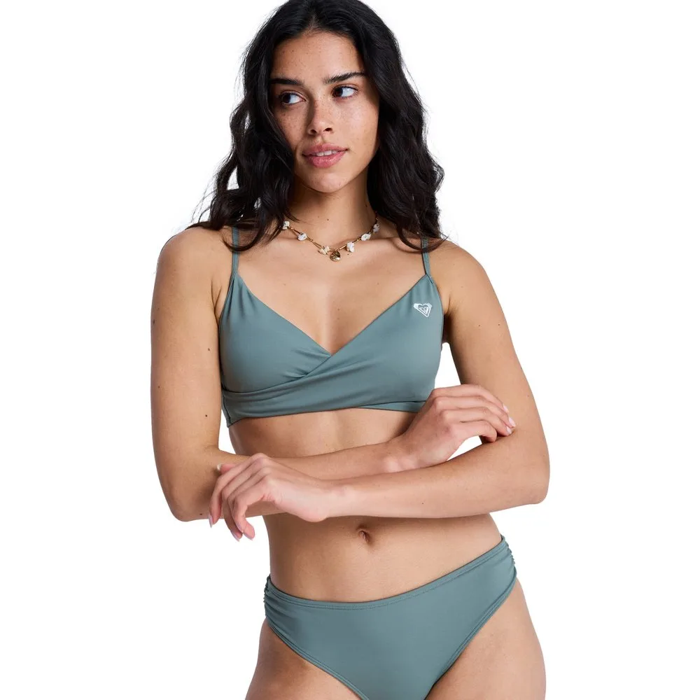 Top de bikini de mujer Solid Essentials Wrap Bra - Roxy - FashionsVida