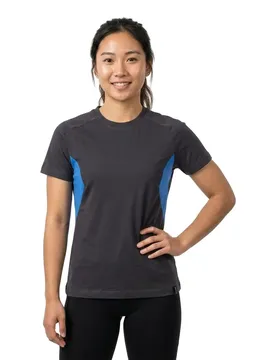 T-shirt à Manches Courtes Accelerate 18392 Dark Navy / Azure Blue XS