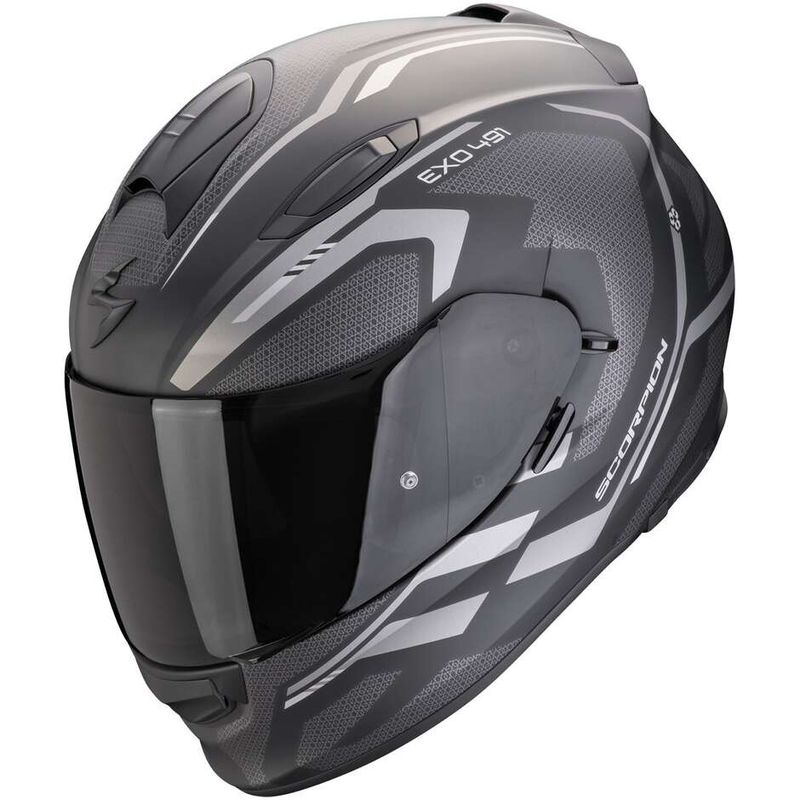 Casco Moto Integrale EXO 491 KRIPTA Nero Argento taglia XS