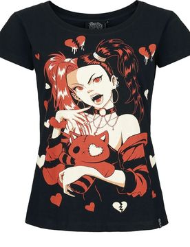 T-Shirt - Voodoo Vamp T Shirt - XS bis L - für Damen - Größe M - schwarz - Frauen - female