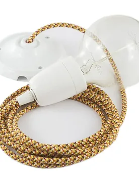 Cables Suspension Luminaire Rx01 Pixel Diy 2 M Orange / White One Size - Creative - FashionsVida