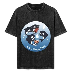Live Orca-Stra T-Shirt Modern Style Print T-Shirt