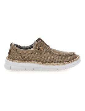 Mocassini taupe in tessuto con lacci WALLY BIG CVS 42