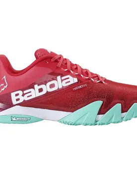 Jet Premura 2 Lebron Padel Shoes Red / Electric Green UK 7.5 - Babolat - FashionsVida