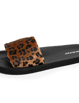 Mules moulées Léopard/Noir léopard/noir 40 - Isotoner - FashionsVida