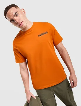 Marseille T-Shirt - Herren, Orange - male - Size: L - Napapijri - FashionsVida
