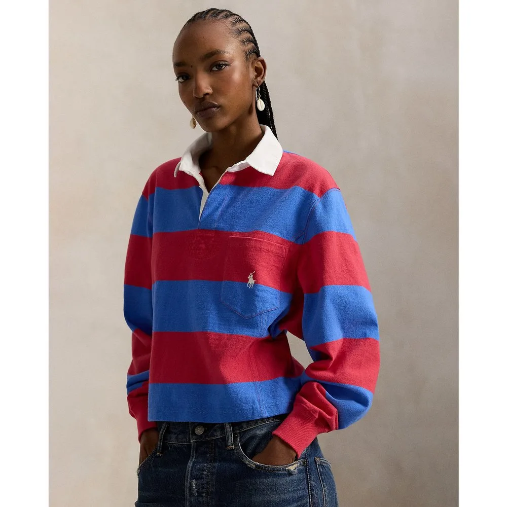 Polo de rugby de mujer de algodón estampado - Polo Ralph Lauren - FashionsVida