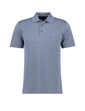 Polo FISHNET azul oscuro 4XL