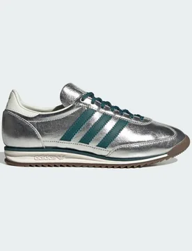 SCARPE SL 72 OG 40 Silver Metallic / Rich Green / Off White - Adidas - FashionsVida