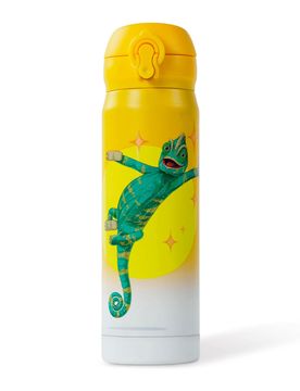AWAVE Die Schule der Magischen Tiere Trinkflasche 380 ml Edelstahl Gelb, Caspar
