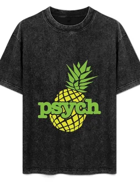 Psych Pineapple T-Shirt Essential Solid Color T-Shirt - Aliexpress - FashionsVida