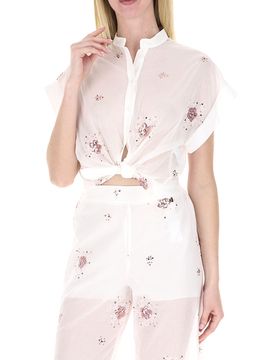 Dixie Blusa con fiocco BIANCO M