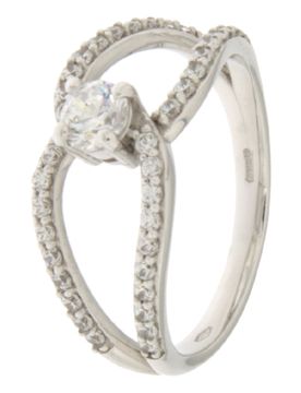 Anello Donna Oro Bianco GL100910