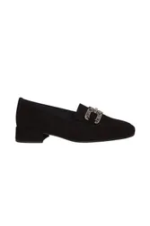 Women's 'Gift' Low Heeled Loafers in Black Size: 3.5 - Black - Size: 3.5