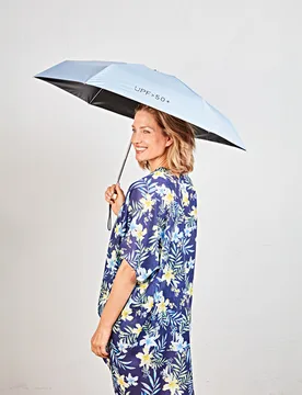 Minischirm mit UV-Schutz hellblau - 3Pagen - FashionsVida