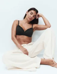 Jasmine Lace Non Wired Full Cup Bra (A-E) Black female