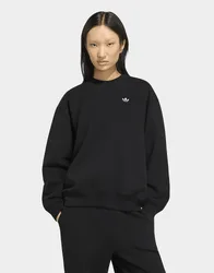 Womens Felpa Essentials Crew Long Fleece Os - Nero, nero nero Donna taglia M