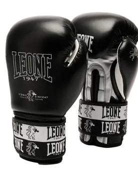 Gants De Boxe En Cuir Synthétique Iconic Black 14 oz